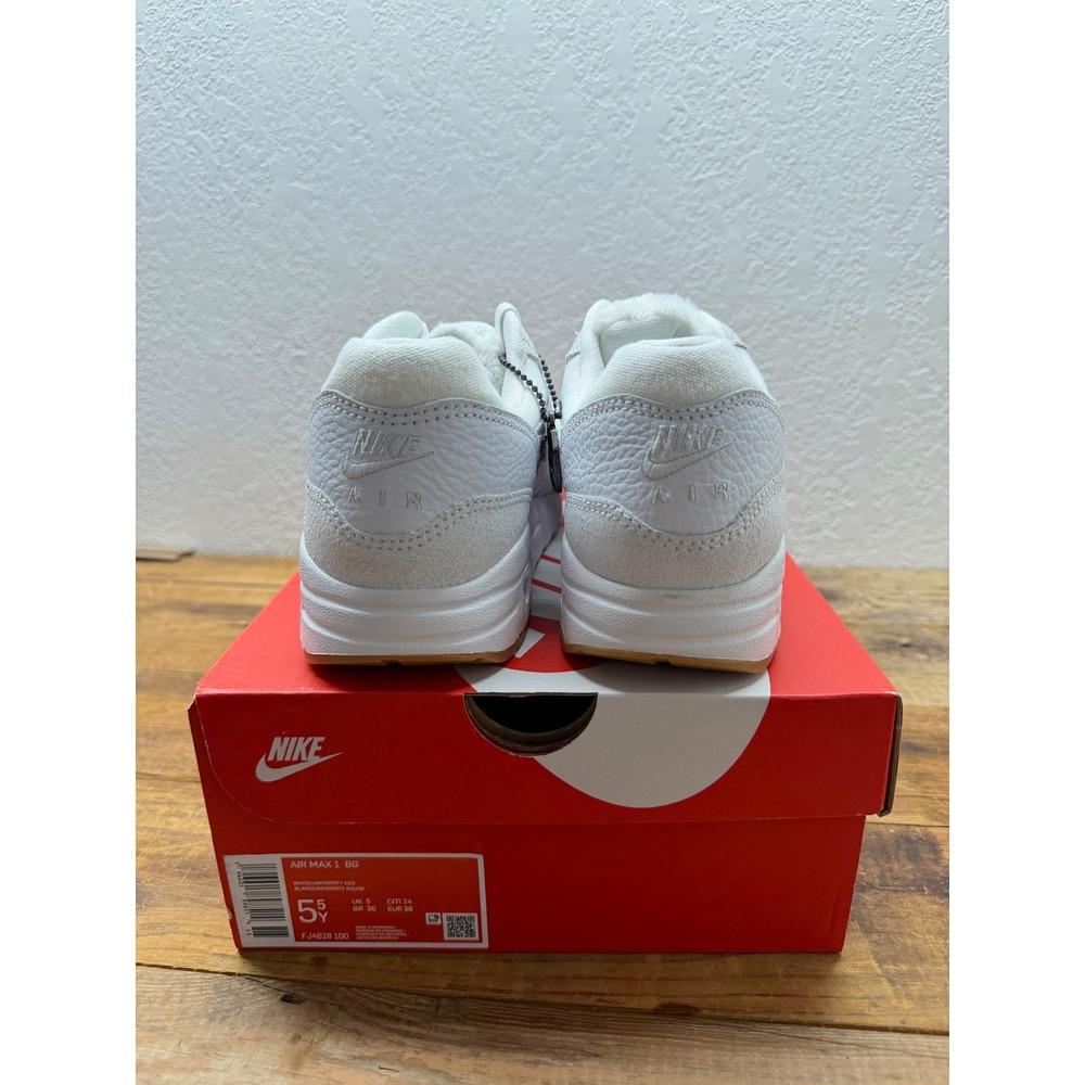 Nike Air Max 1 80 BG The Bay White University Red FJ4628-100 Boys 5.5Y Womens 7 - Picture 3 of 9